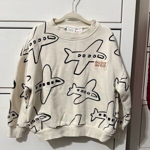 Zara Off-White Airplane matching set